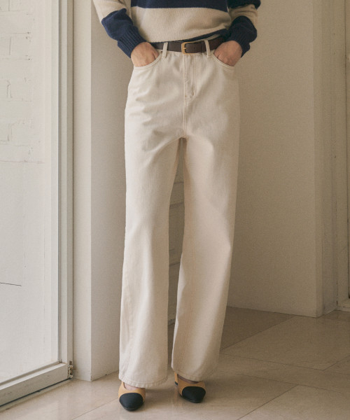 MUSINSA | SIYAZU SIJN6062 New Wide Cream Jean_Cream | Musinsa Global