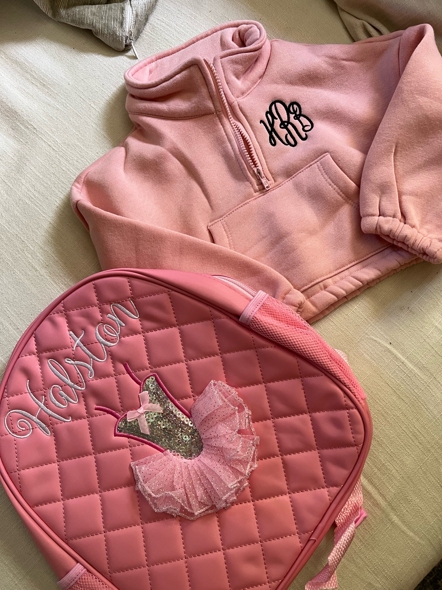 Girls toddler dance ballet hip hop bookbag backpack bag duffle cropped pullover monogrammed monogram personalized book tutu leotard 

#LTKkids #LTKBacktoSchool #LTKunder50