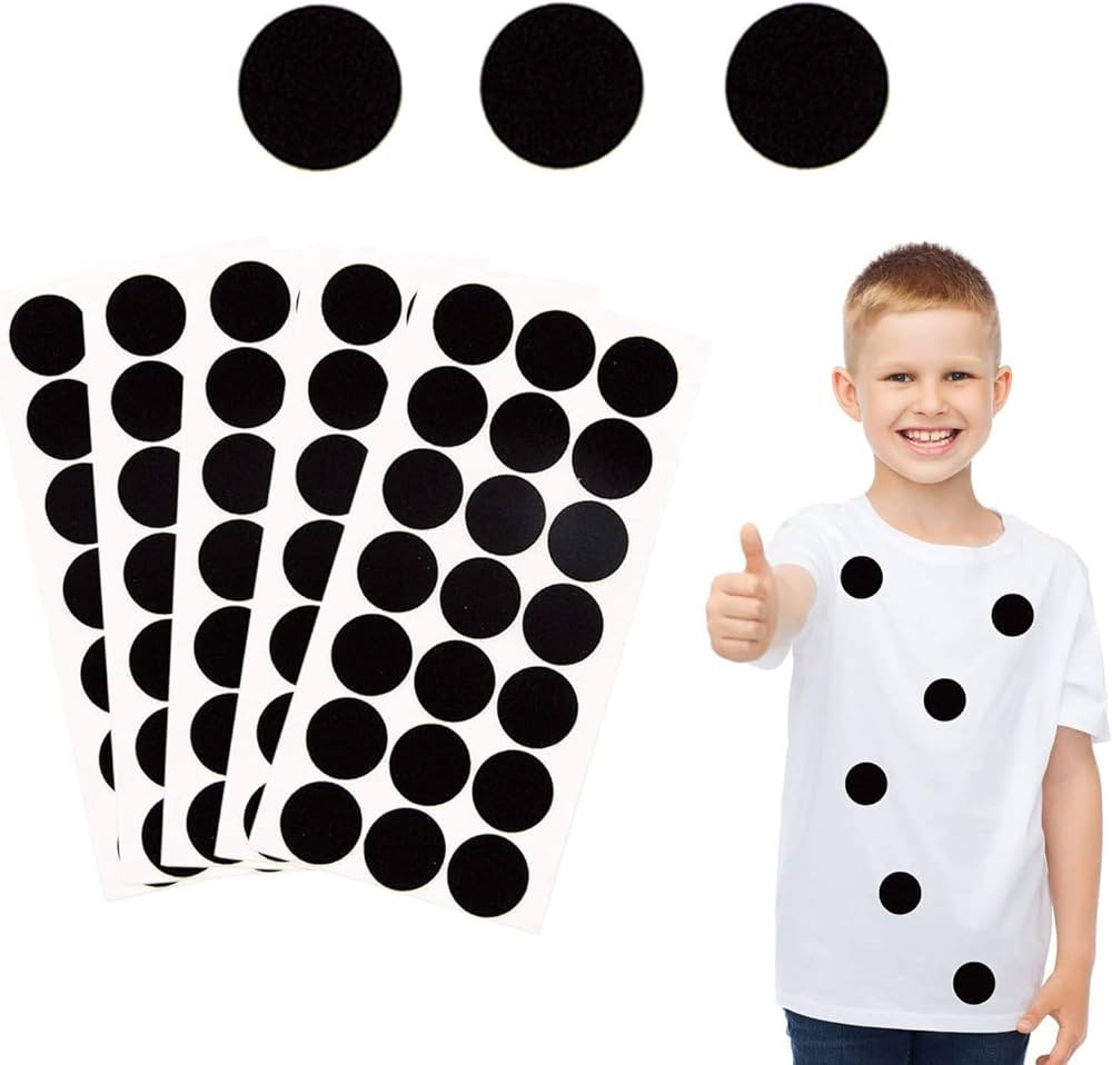 Iceyyyy 100+ Pieces Black Adhesive Felt Circles, Black Self-Adhesive Felt Sticker for Halloween D... | Amazon (US)