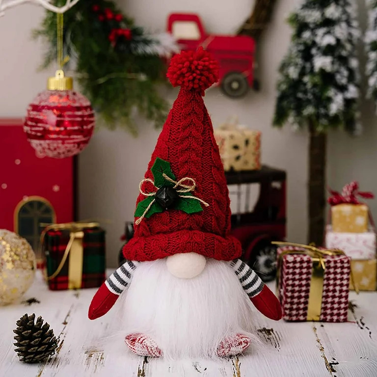 Costeam Christmas Sequins With Lights Doll Christmas Light Up Faceless Gnome Doll Ornaments Chris... | Walmart (US)