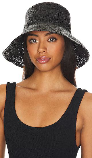 Hat Attack Chic Crochet Bucket Hat in Black. | Revolve Clothing (Global)