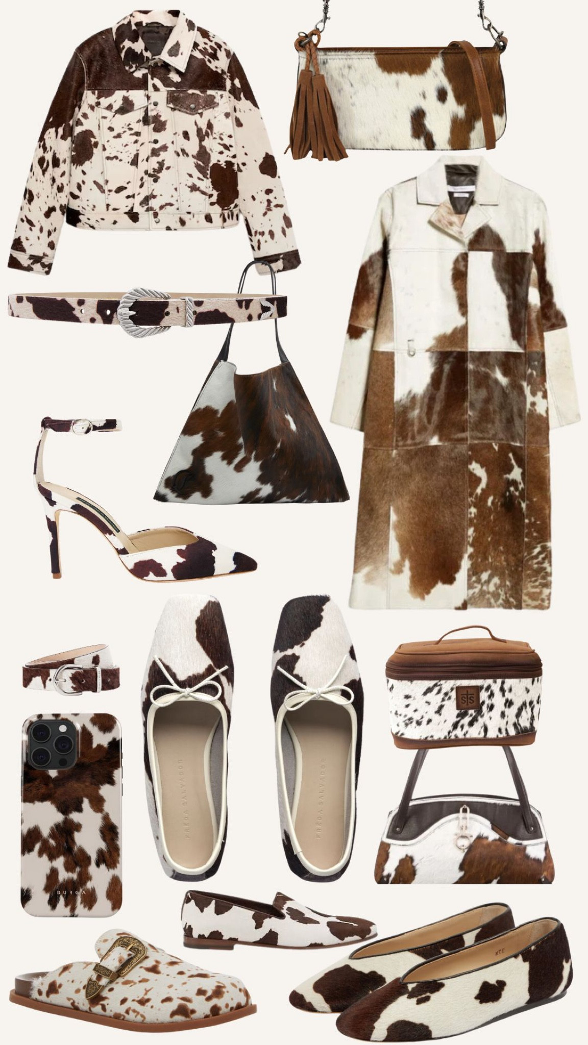 TRENDING FOR FALL: COWHIDE

Last autumn/winter, the hot print prediction was leopard, but I’ve been seeing a lot more cowhide as a result of the heavy western influences we’ve been seeing for quiete some time. I personally love incorporating cowhide with a Canadian tuxedo   

#LTKSeasonal #LTKStyleTip #LTKShoeCrush