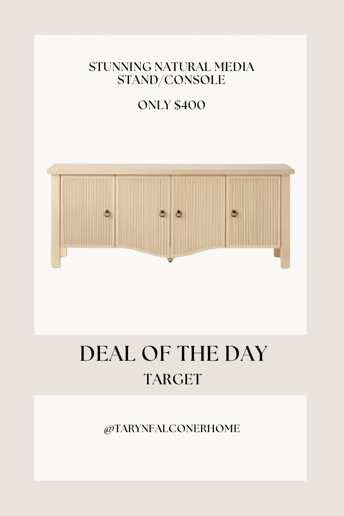 This stunning natural media stand/console is only $400!

#console #neutralhome #furniture #fluted #cabinet #budgetfriendly #homefind #affordable #mediastand

#LTKHome