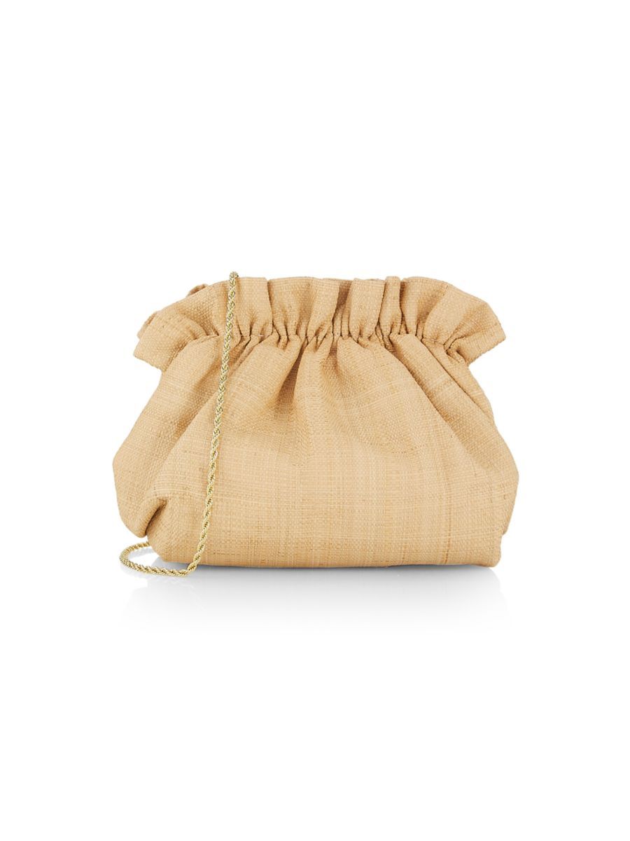 Willa Raffia Clutch-On-Chain | Saks Fifth Avenue