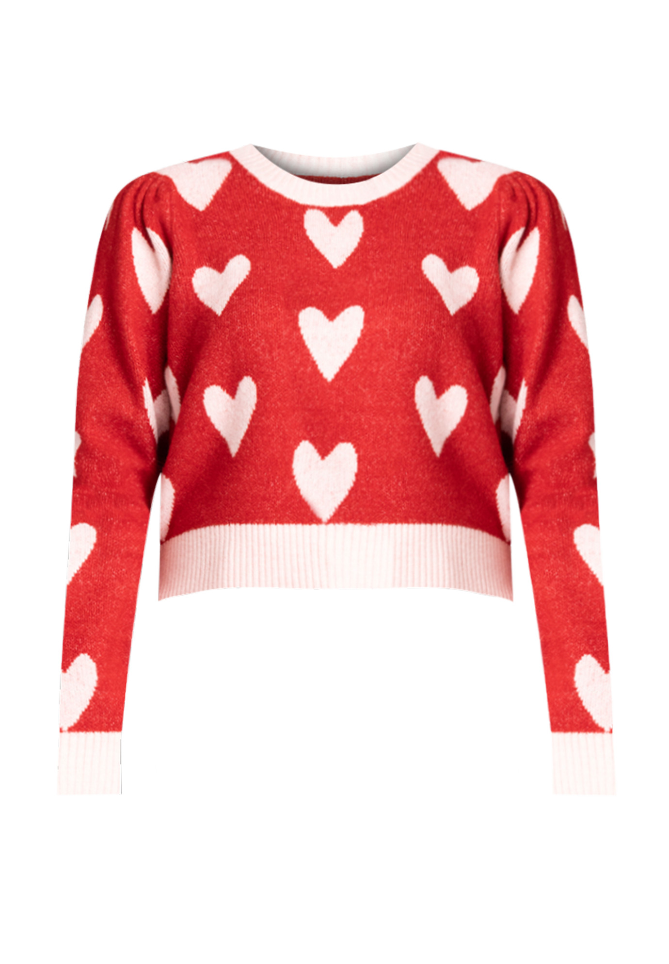 Heart Intarsia Cropped Sweater | Eloquii