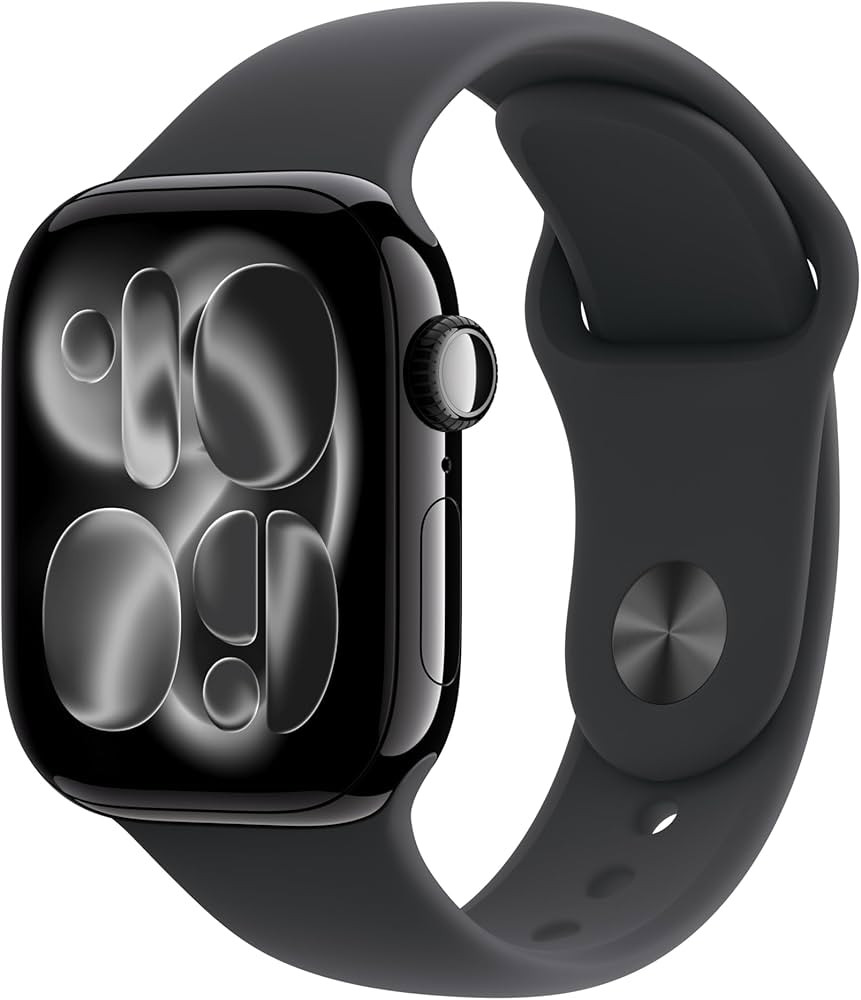 Apple Watch Series 11 GPS 42 mm Smartwatch mit Aluminiumgeh\u00e4use in Diamantschwarz und Sporta... | Amazon (DE)