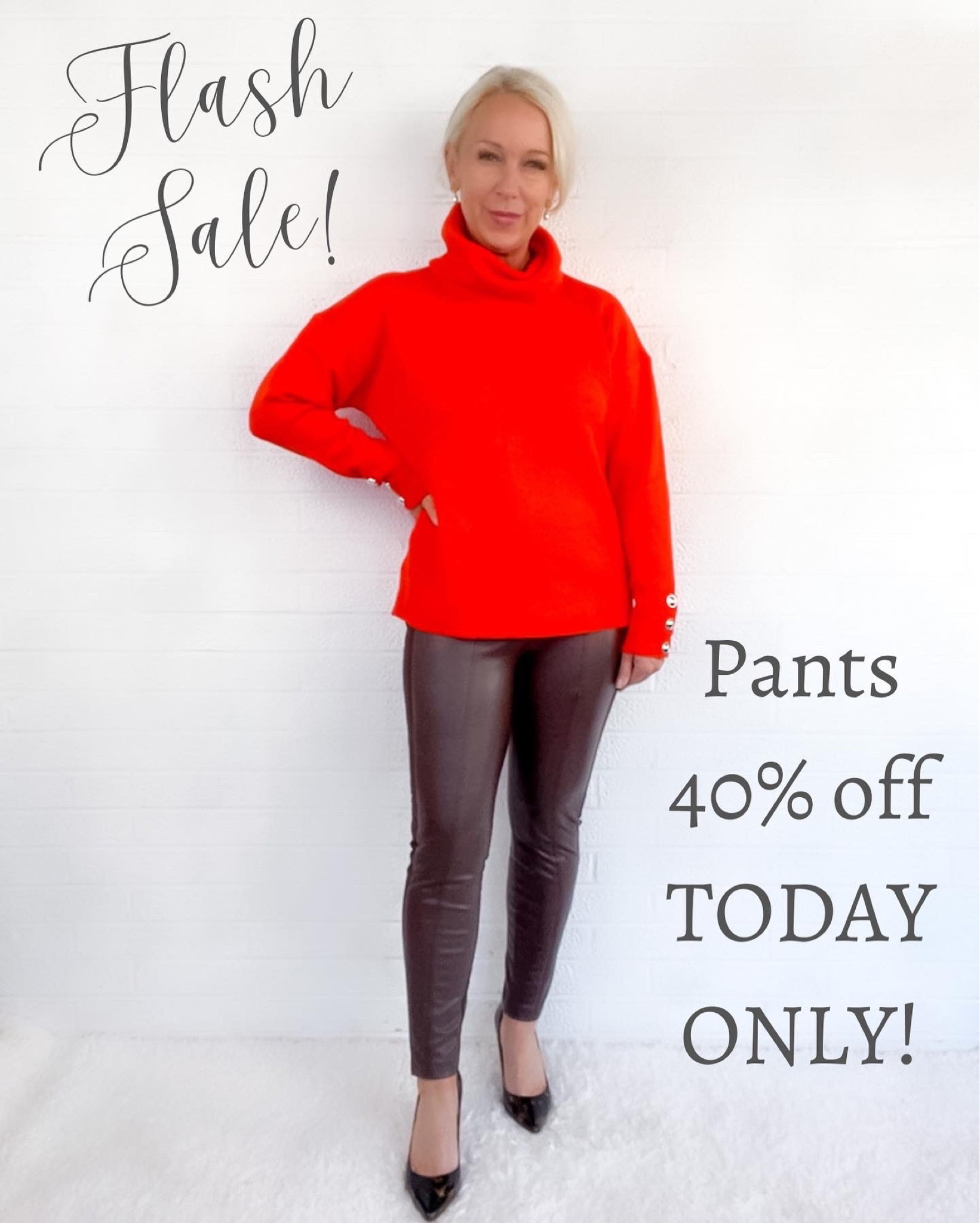 FLASH SALE! Brown leather pants40% off TODAY ONLY! 

#LTKunder100 #LTKSeasonal #LTKsalealert