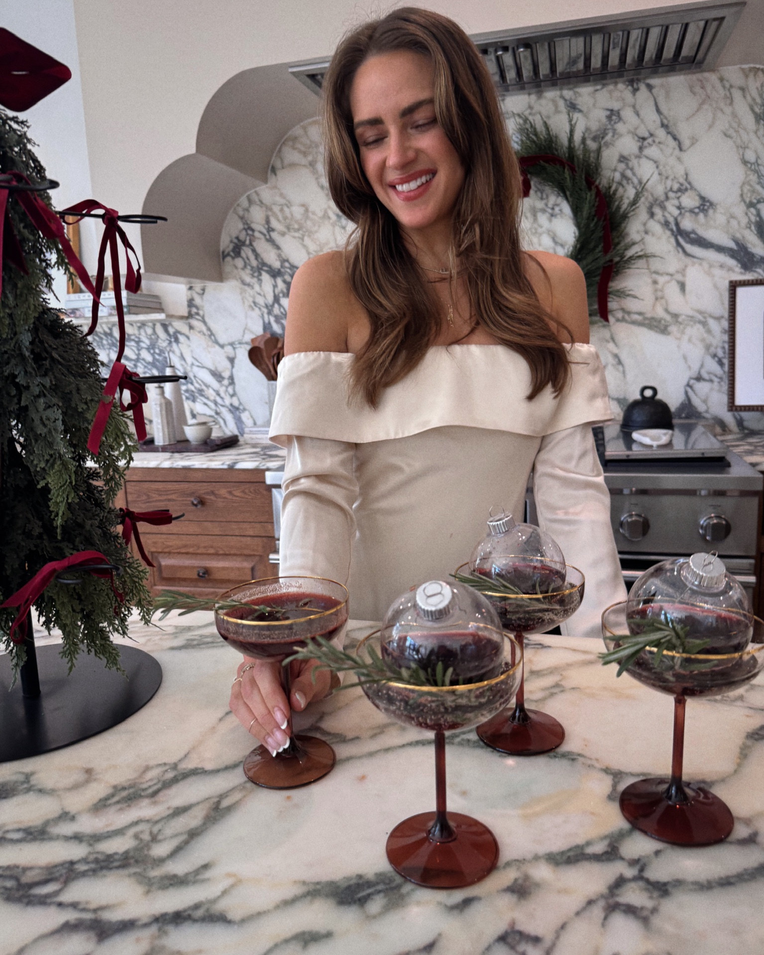 Sharing a merry mocktail recipe that is soo delicious. It’s perfect served in an ornament as an ornamentini this time of year, but truly I love it year round. You can add a shot of your fav liquor to yours if you’re feeling spirited. I’m serving mine up in my festive new @cb2 ombre coupe glasses. I’m obsessed with these! I always find the best glassware there. 


#LTKGiftGuide #LTKSeasonal #LTKHoliday