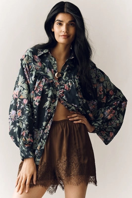 Pilcro Batwing Yoke Blouse | Anthropologie (US)