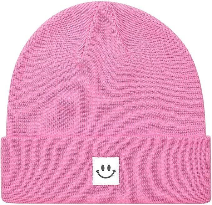 MaxNova Knit Beanie Hat with Smile Face for Men/Women | Amazon (US)