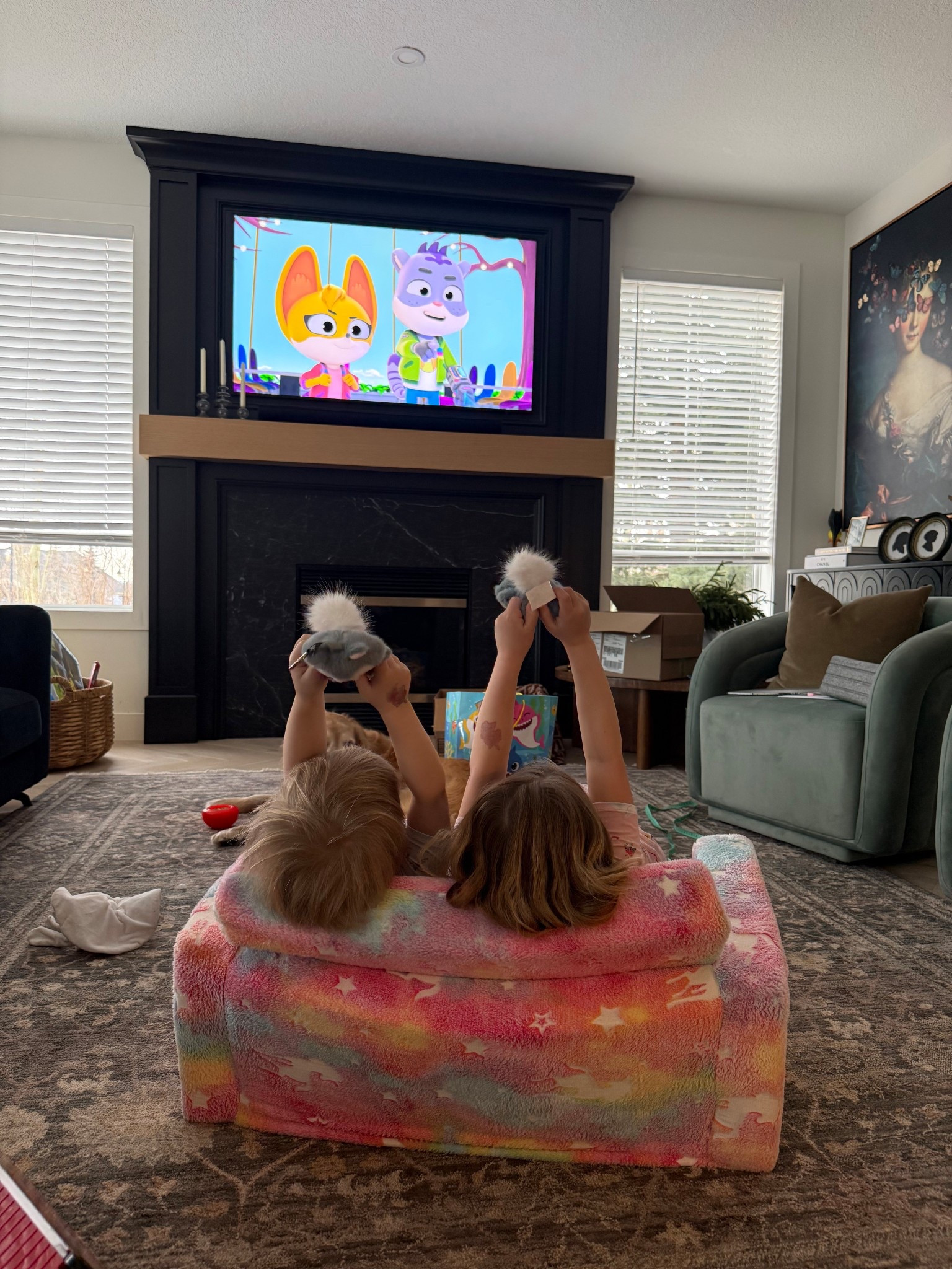The BEST foam chair we’ve ever bought!! It’s big and adorable. Make sure you get the large size. It folds out to a bed too  🦄 

#LTKkids #LTKcanada