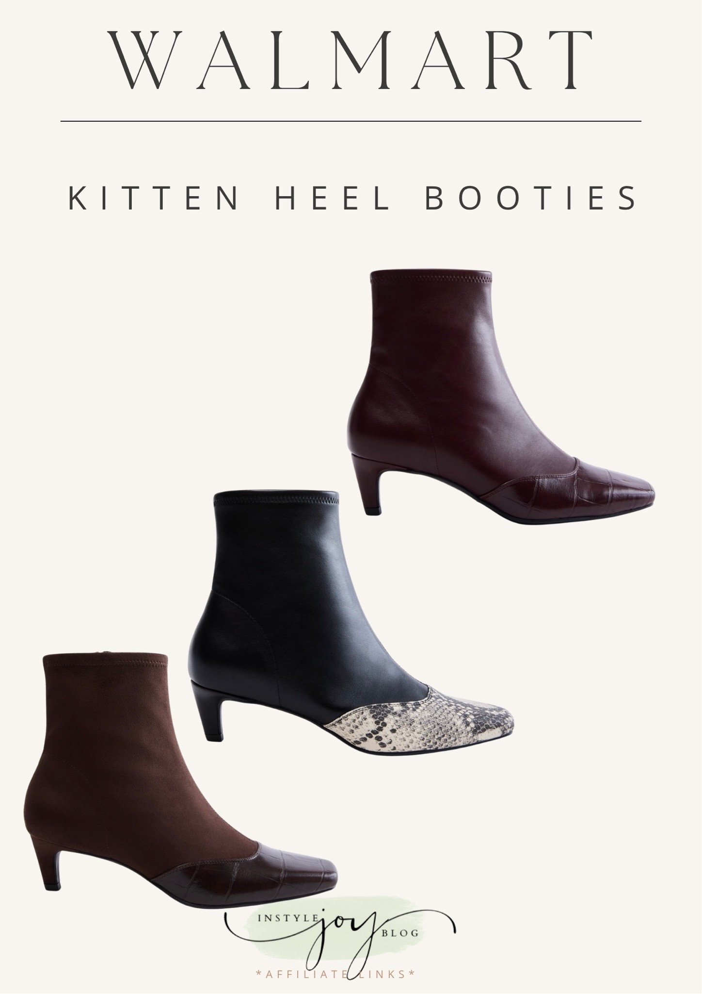Walmart✨ Scoop Women's Kitten Heel Booties

#LTKootd #LTKWorkwear #LTKSeasonal