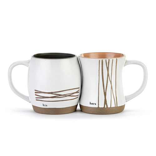 His & Hers Hug Mugs - Set of 2 | DEMDACO