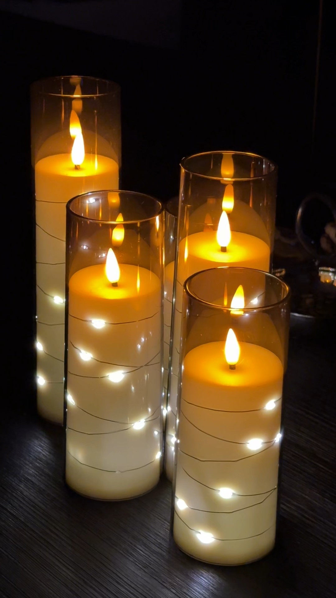 Prettiest flameless candle set from Amazon! 

#LTKHome