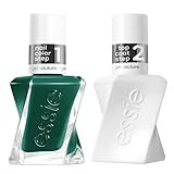 essie Gel Couture Longwear Nail Polish Set, Green, Invest In Style + Gel-like Shiny Top Coat 0.46 fl | Amazon (US)