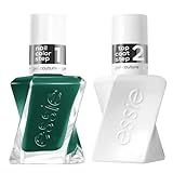 essie Gel Couture Longwear Nail Polish Set, Green, Invest In Style + Gel-like Shiny Top Coat 0.46 fl | Amazon (US)