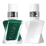essie Gel Couture Longwear Nail Polish Set, Green, Invest In Style + Gel-like Shiny Top Coat 0.46 fl | Amazon (US)