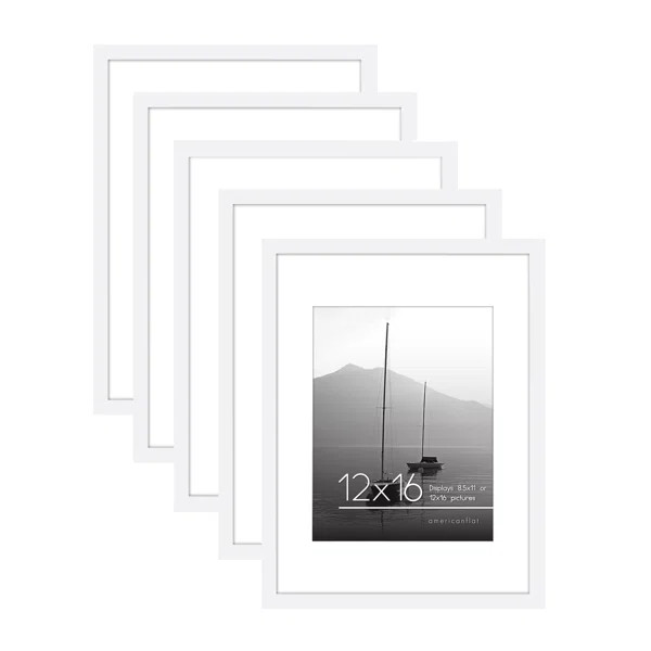 Gallery Wall Frames With Mat, Collage Picture Frames | Wayfair North America