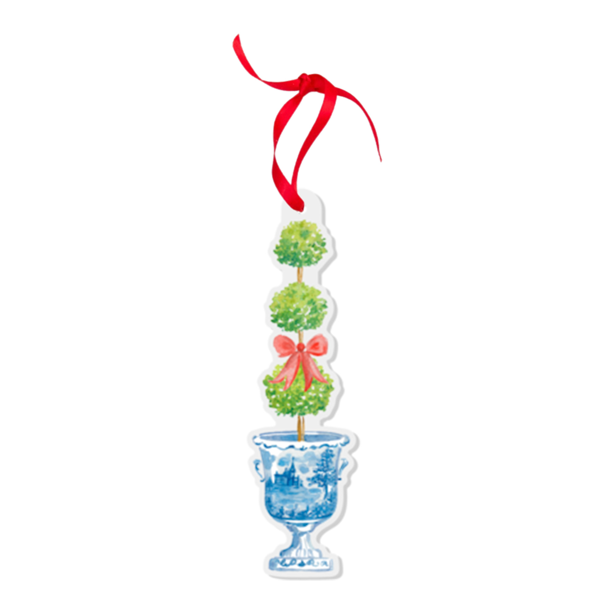 Holiday Topiary Watercolor Ornament — Simply Jessica Marie | Simply Jessica Marie