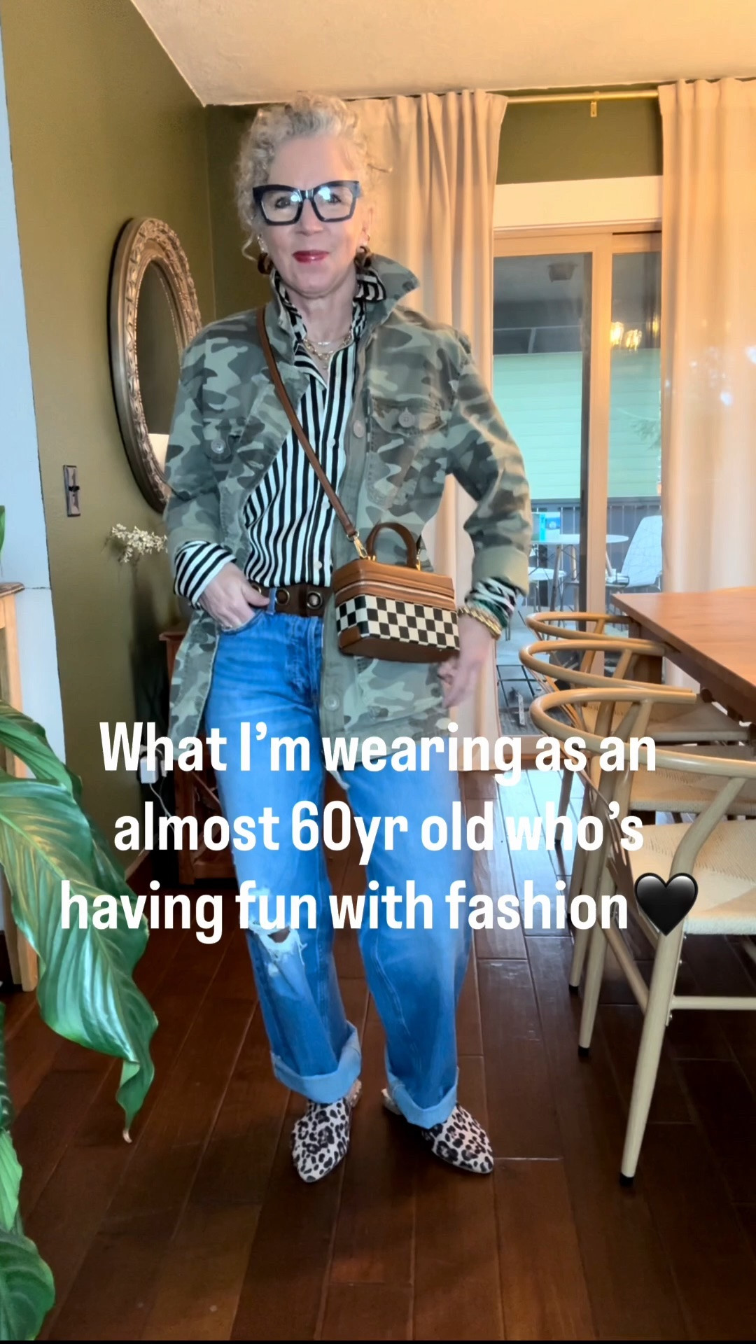 What I’m wearing at 59 and having fun with my style.
I can only link 30 items so linked what I could. Accessories or linked.