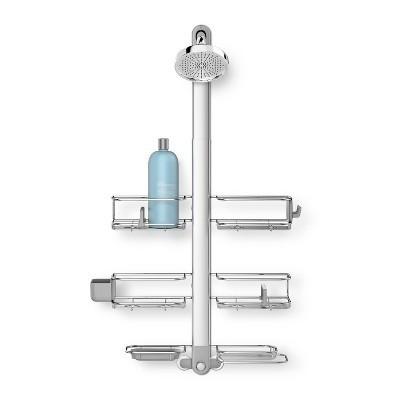 simplehuman XL Adjustable Hanging Shower Caddy - Stainless Steel/Anodized Aluminum | Target