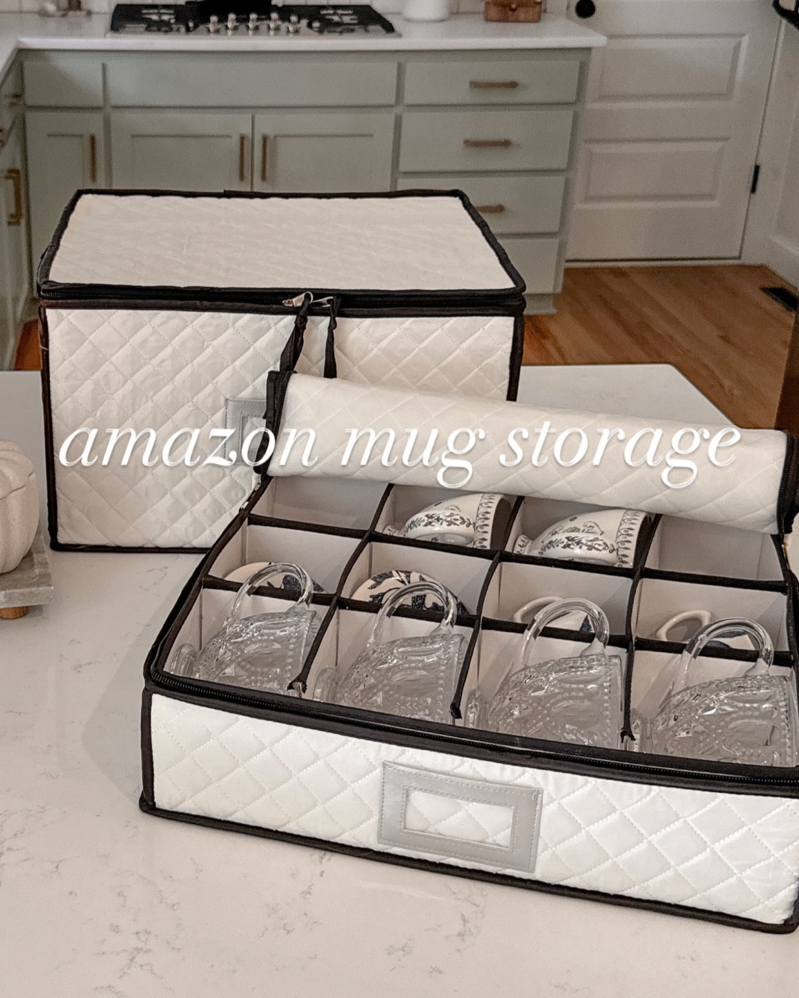 The perfect seasonal storage containers for all your fall and winter coffee mugs and glassware

One of the highlights of every new season is getting out my mugs! I love collecting mugs throughout the year, so I like to put all my off-season mugs in storage. When I open my box of mugs every season it feels like a brand new set! Since Starbucks PSL came out today I decided it was only fitting to get out my fall mugs!

I recently purchased these glassware & mug storage containers from Amazon and I am already loving them! Not only do they keep my mugs safe while in storage, but they also make finding the mugs in my storage room so much easier (if you also have a messy storage place you will understand haha). The containers are sturdy, with dividers that ensure each mug has its own little space, preventing any chips or cracks.

Amazon organization, amazon storage, organization inspiration, organize with me, unboxing, organize, mugs, coffee cups

#LTKHome