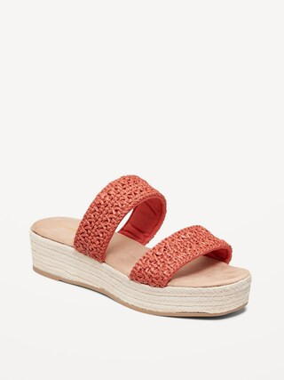 Double-Strap Espadrille Sandals | Old Navy (US)
