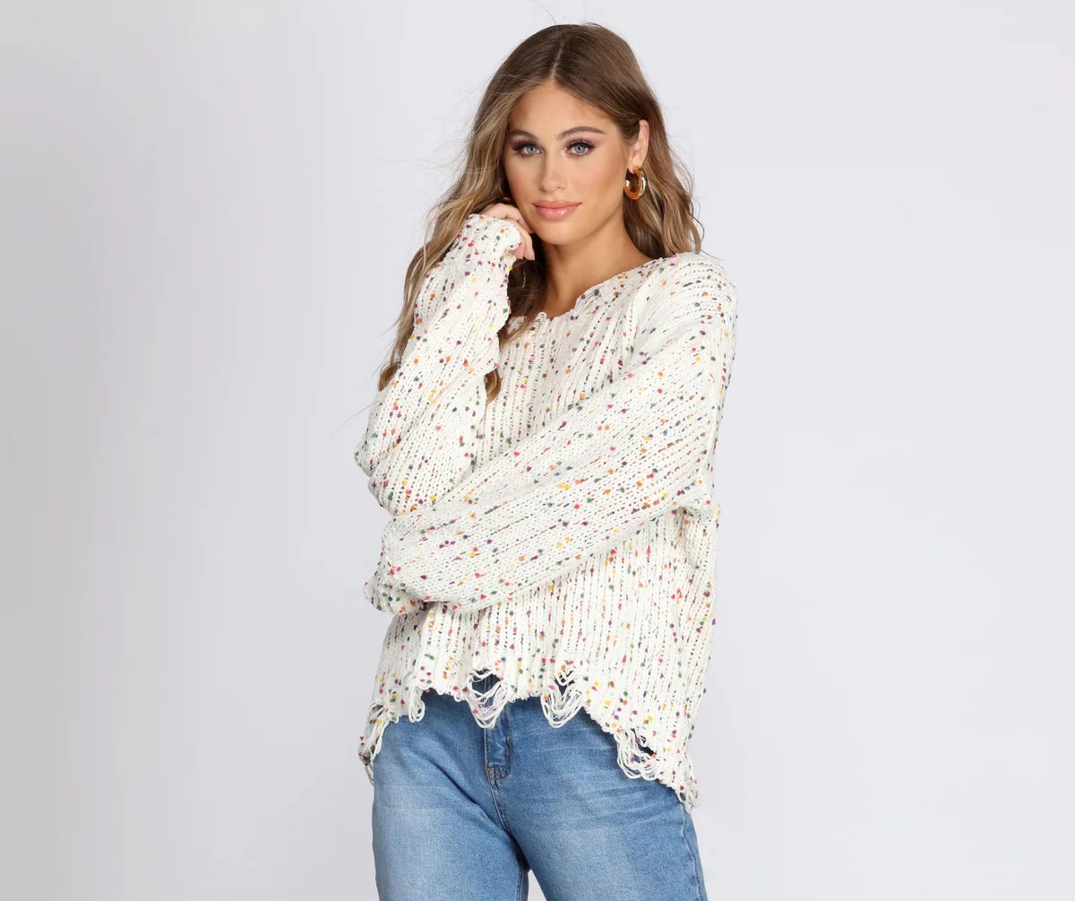 Cozy Cute Confetti Knit Sweater | Windsor Stores