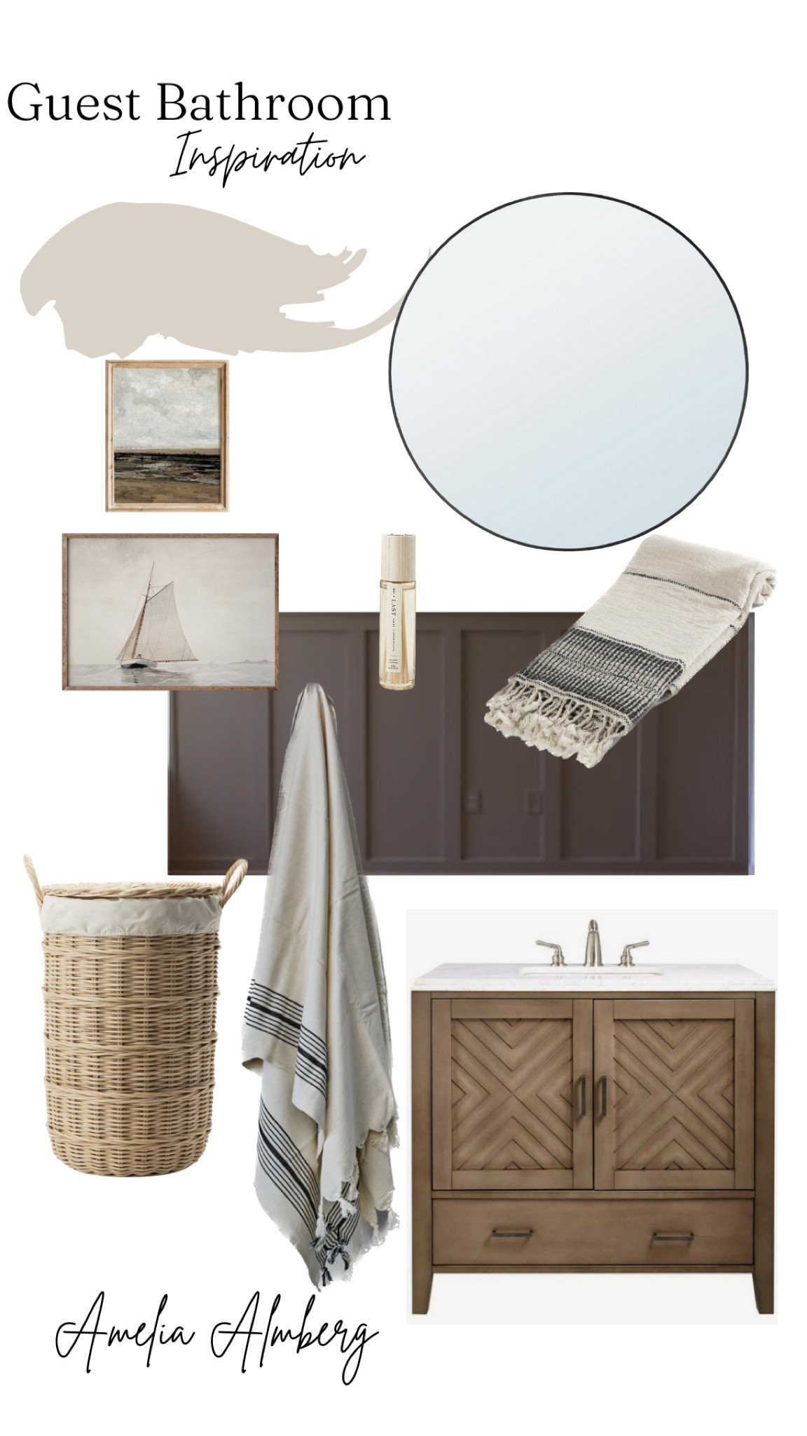 Dreaming of a guest bathroom makeover. Maybe once I finish ever other project on my to do list  

#LTKhome #LTKunder100 #LTKstyletip