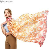 Butterfly Colorful Silky Shawl Oversize Scarf Festival Flower Summer Women Silk Feeling Beach Accessory | Etsy (US)