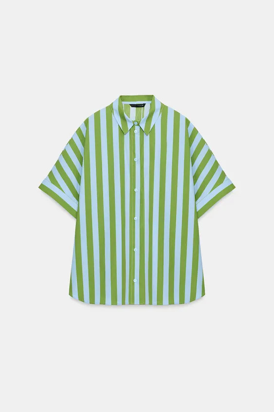 OVERSIZED STRIPED SHIRT | Zara US