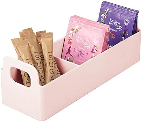 mDesign Plastic Kitchen Pantry, Medicine Cabinet, Countertop Organizer Storage Station Tea Caddy ... | Amazon (US)