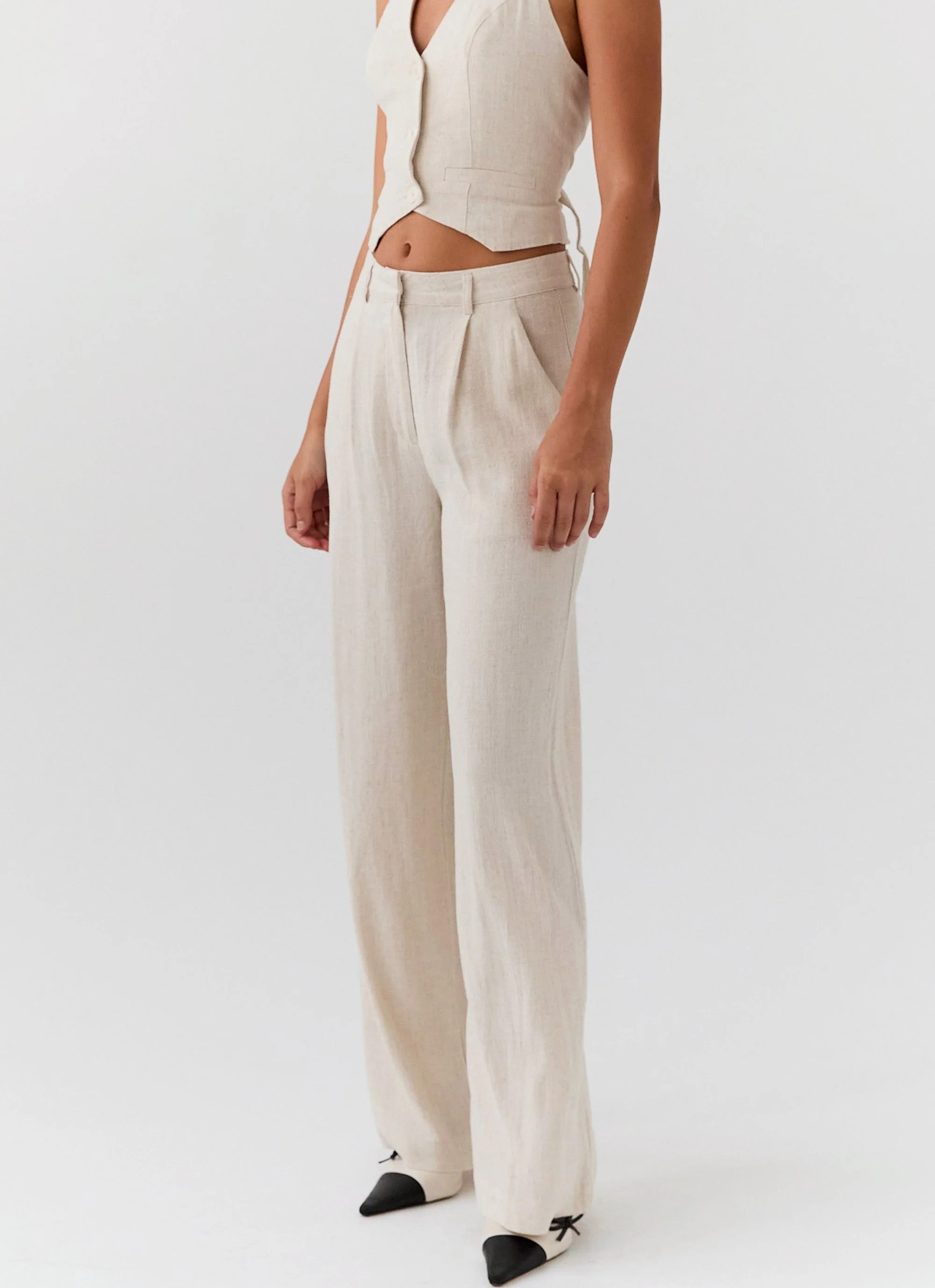 Heatwave Linen Pants - Oatmeal | Peppermayo (Global)