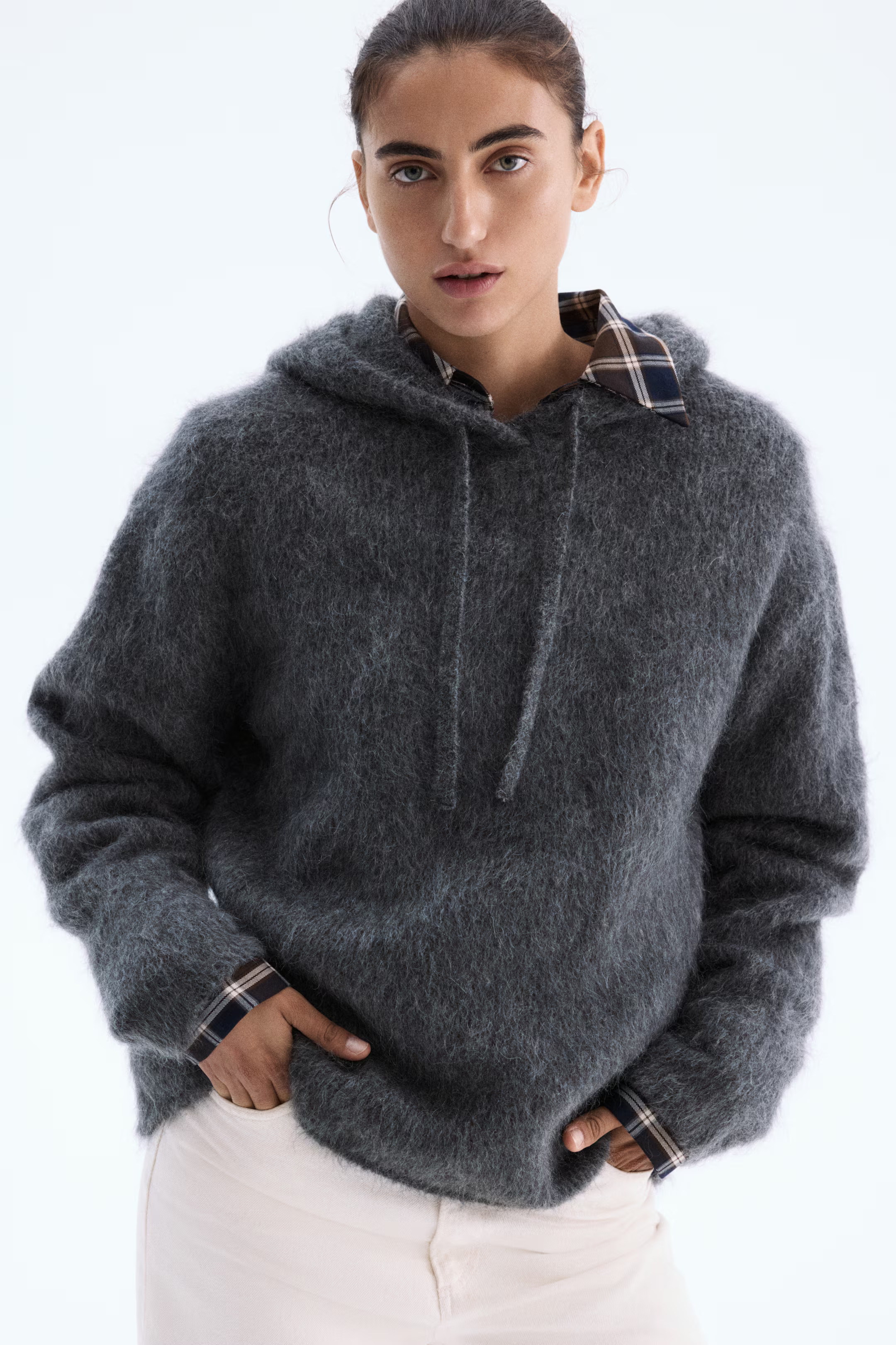 Mohair-Blend Hoodie | H&M (US + CA)