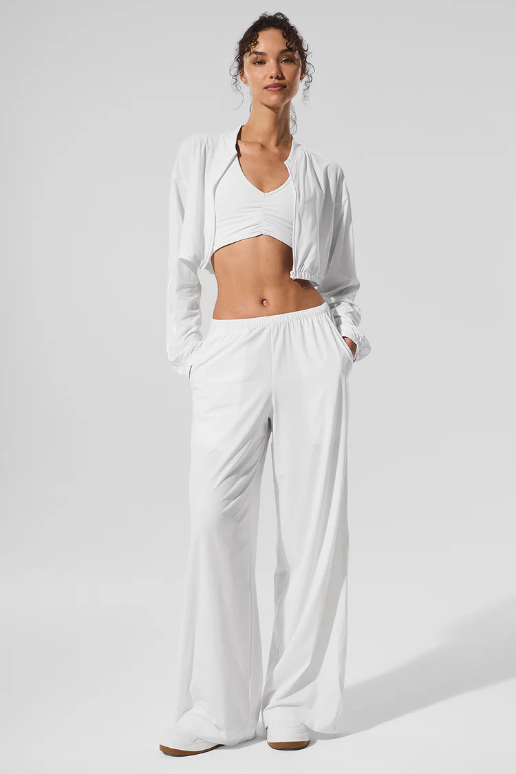 Cropped Breezy Full-Zip Cover Up | Alo Yoga (US)