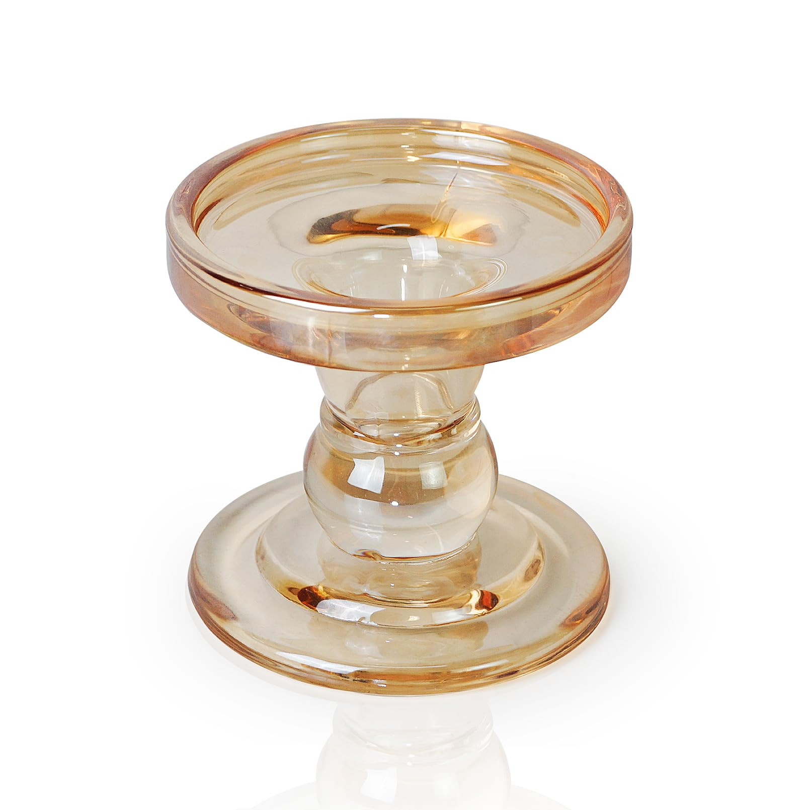 DreamsEden Crystal Candle Holder, Candlestick Stand Glass Holders for Pillar Taper Tealight Candl... | Amazon (US)