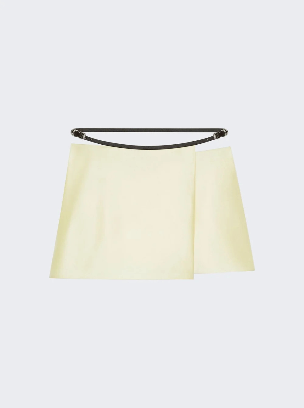 Voyou Mini Silk Wrap Skirt Butter | The Webster