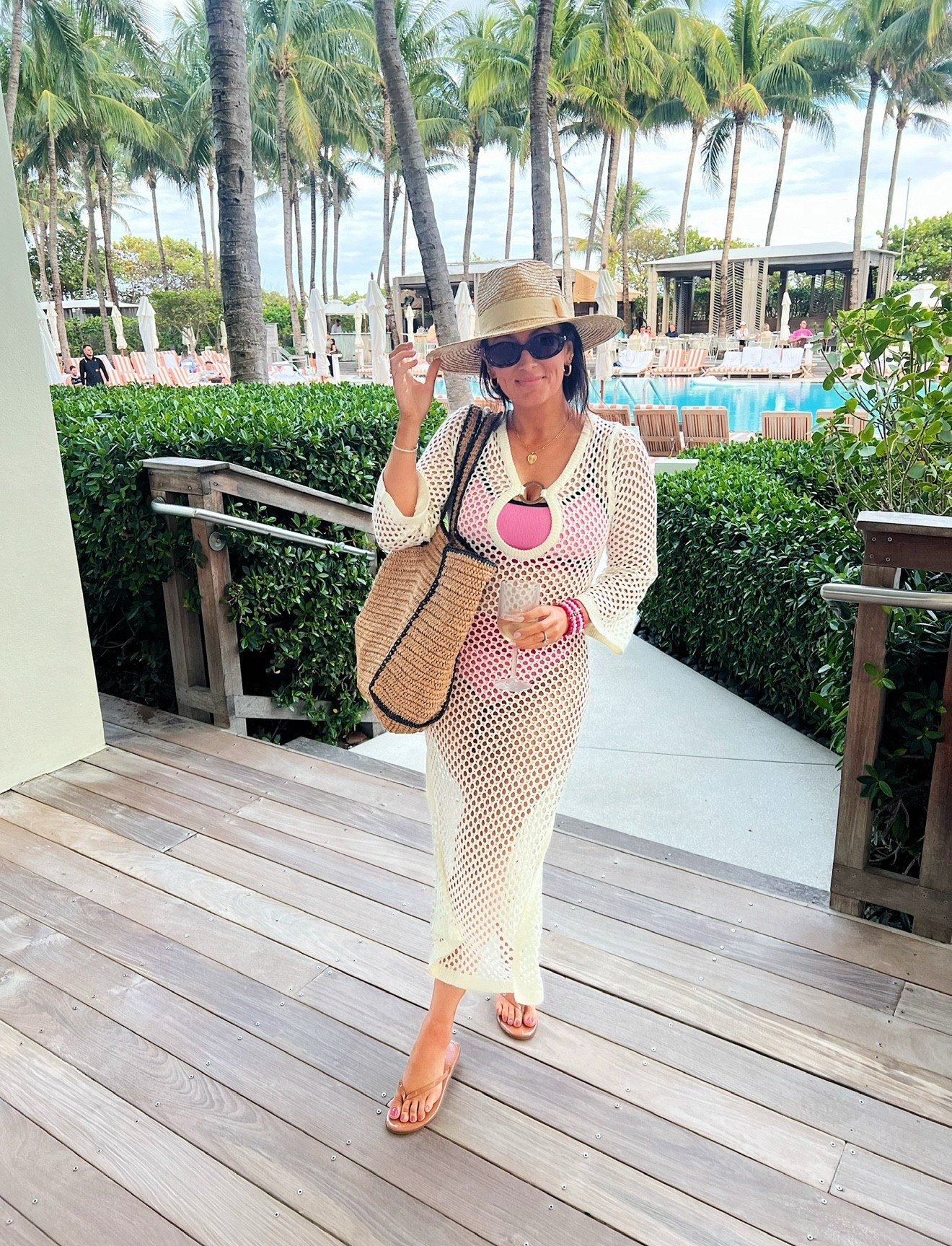 Loving this beach vacation look! 😍 in a medium coverup 

Amazon find, vacation outfit, pool outfit, tropical vacation 



#LTKTravel #LTKSeasonal #LTKOver40