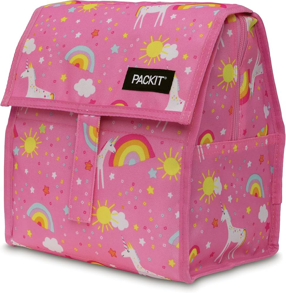 PackIt Freezable Lunch Bag, Unicorn Dream Pink, Built with EcoFreeze Technology, Foldable, Reusab... | Amazon (US)