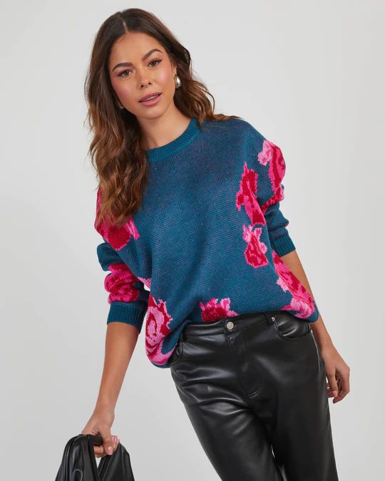 Lockhart Floral Pullover Sweater | VICI Collection