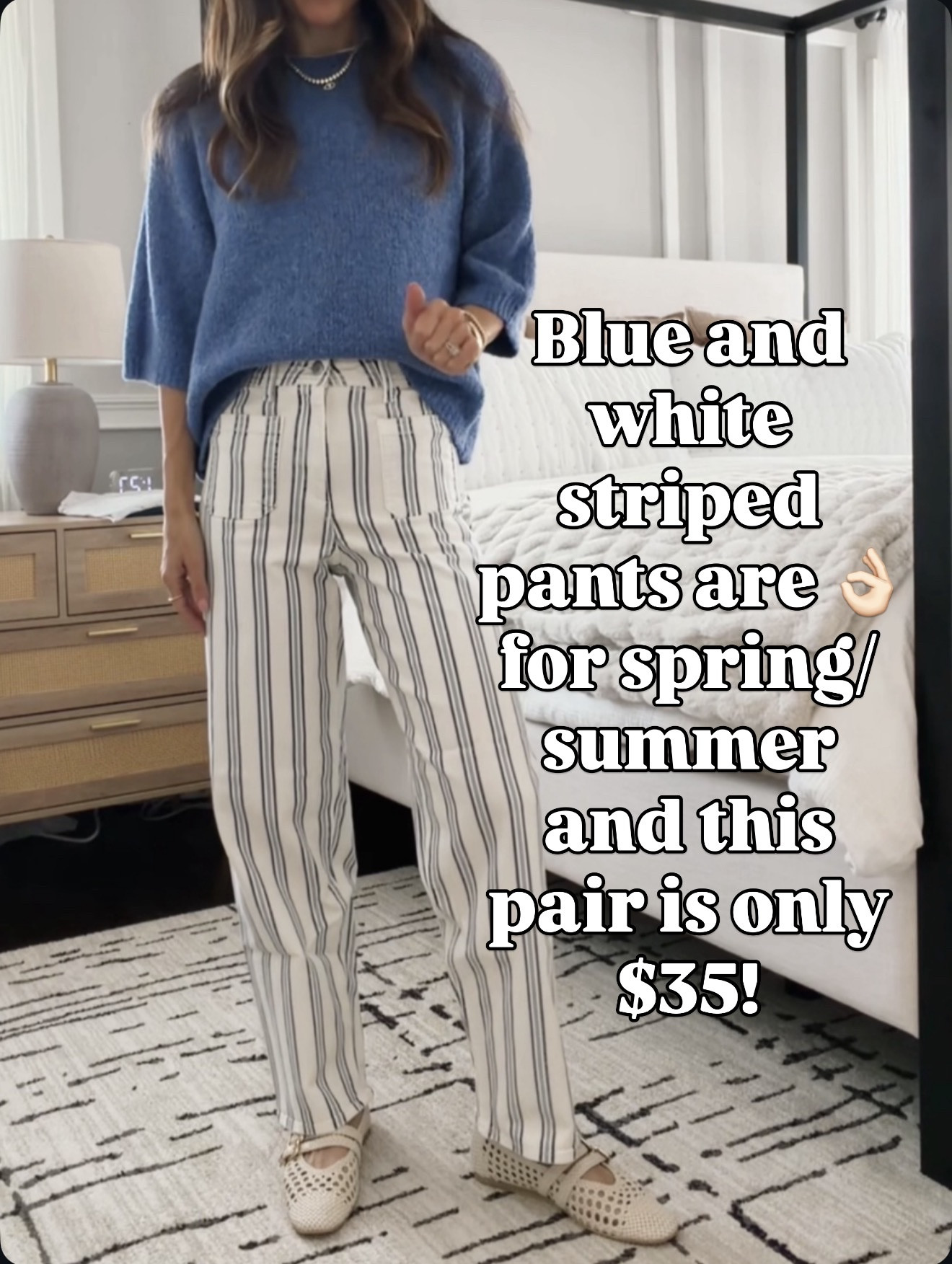 Blue + white striped pants = spring/summer perfection for $35 🙌 🔗⬇️

#LTKOver40 #LTKSeasonal #LTKmomlife