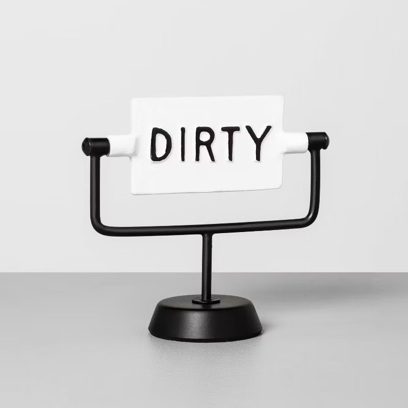 'Clean / Dirty' Reversible Sign White/Black - Hearth & Hand™ with Magnolia | Target