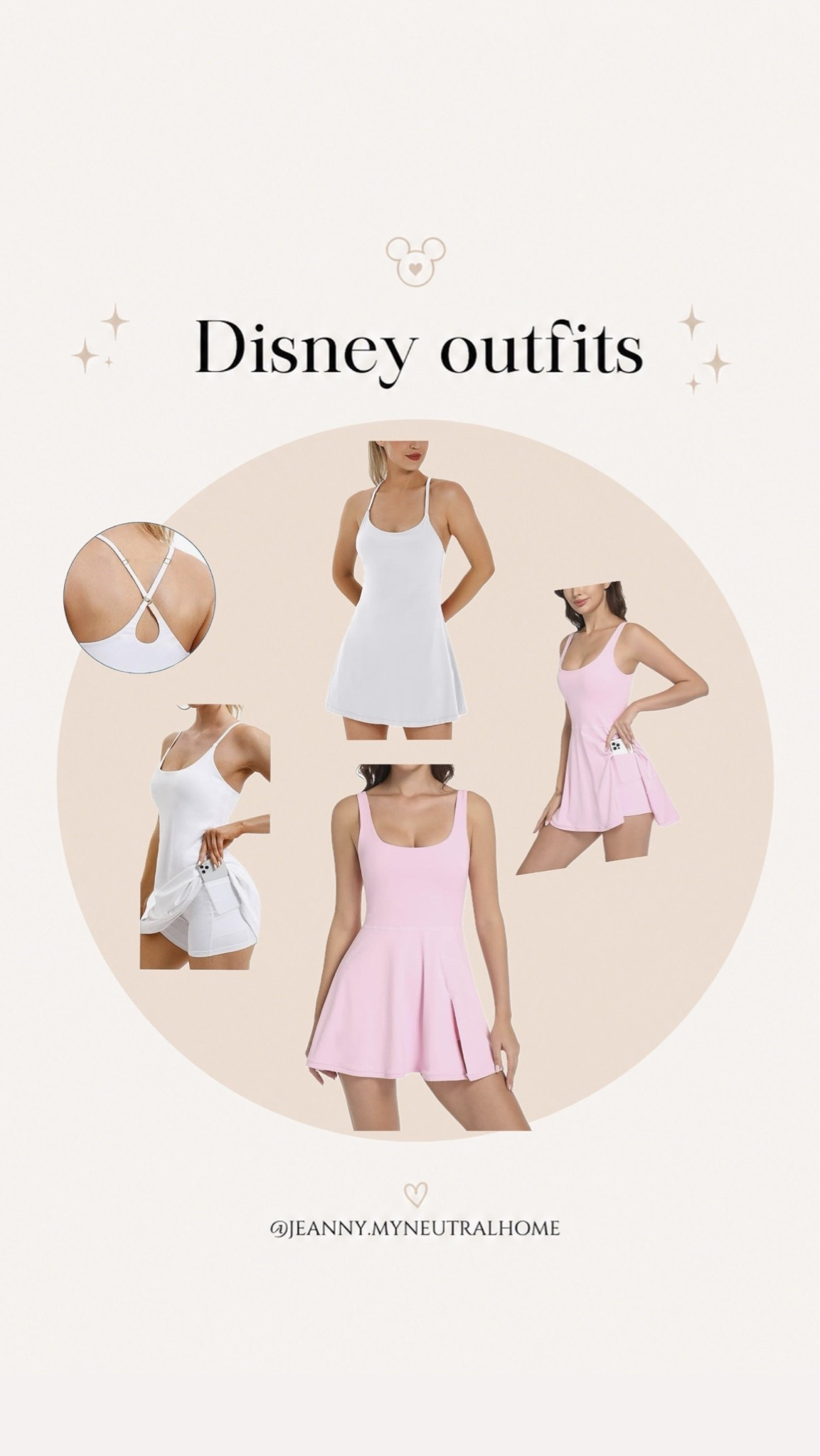 My favorite Disney parks outfits! Super comfortable, comes with built in bra and shorts with pockets! Adjustable straps. Athletic dresses under $40

#LTKHome #LTKdayinmylife #LTKBeauty