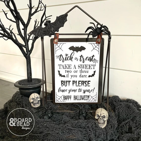 Trick or Treat Printable Sign Halloween Printable Sign  | Etsy | Etsy (US)
