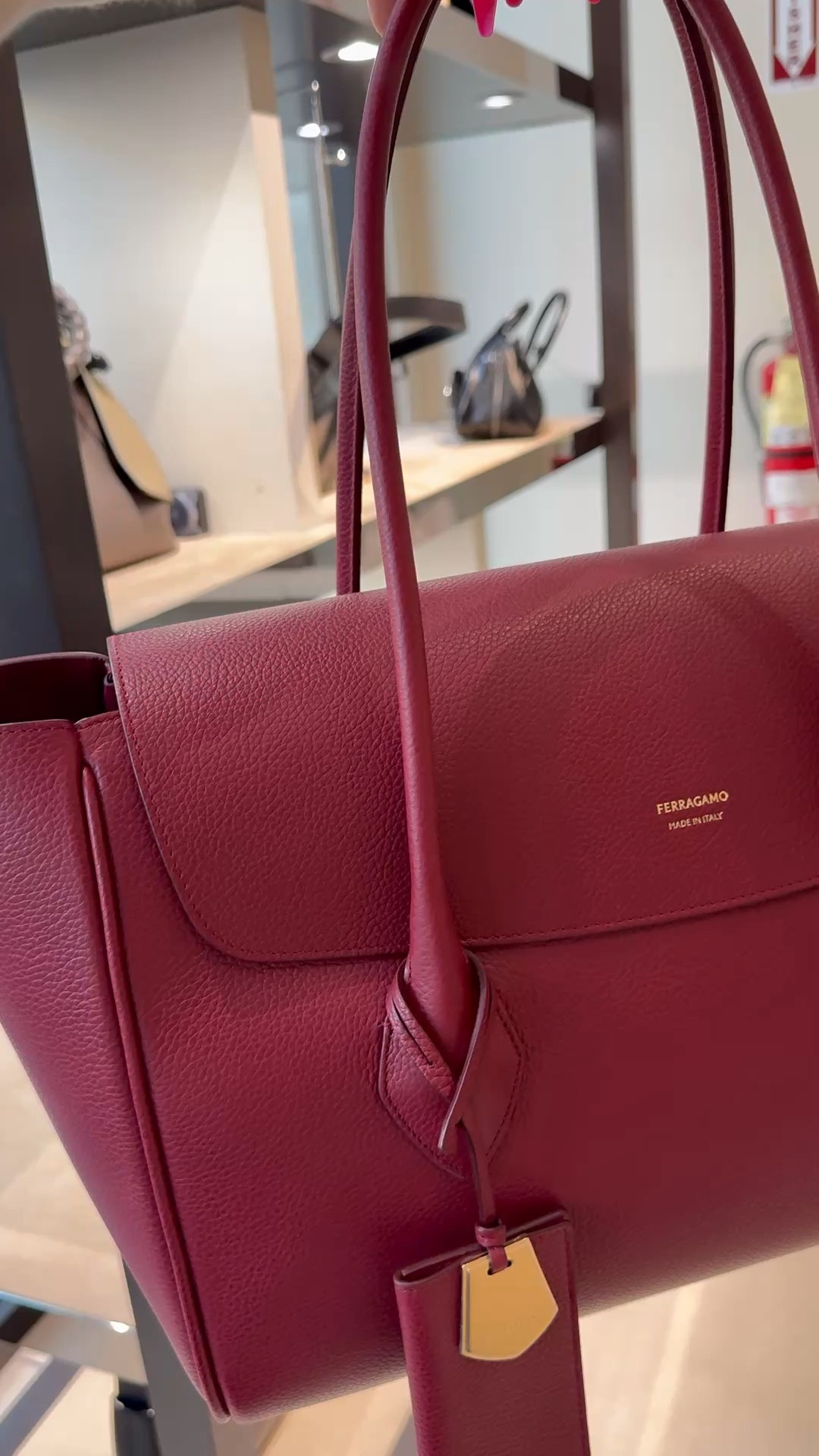 I’m still dreaming about this bag! The color is stunning and I’m also a little obsessed with reds right now :) it’s perfect for work and travel . If you’re a mom it’s even better. I couldn’t find this color online but it’s on sale at the Ferragamo outlet 

#LTKSeasonal #LTKTravel #LTKWorkwear