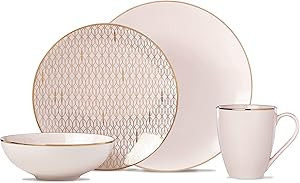 Lenox Trianna Blush 4-Piece Place Setting, 5.50 LB, Pink | Amazon (US)