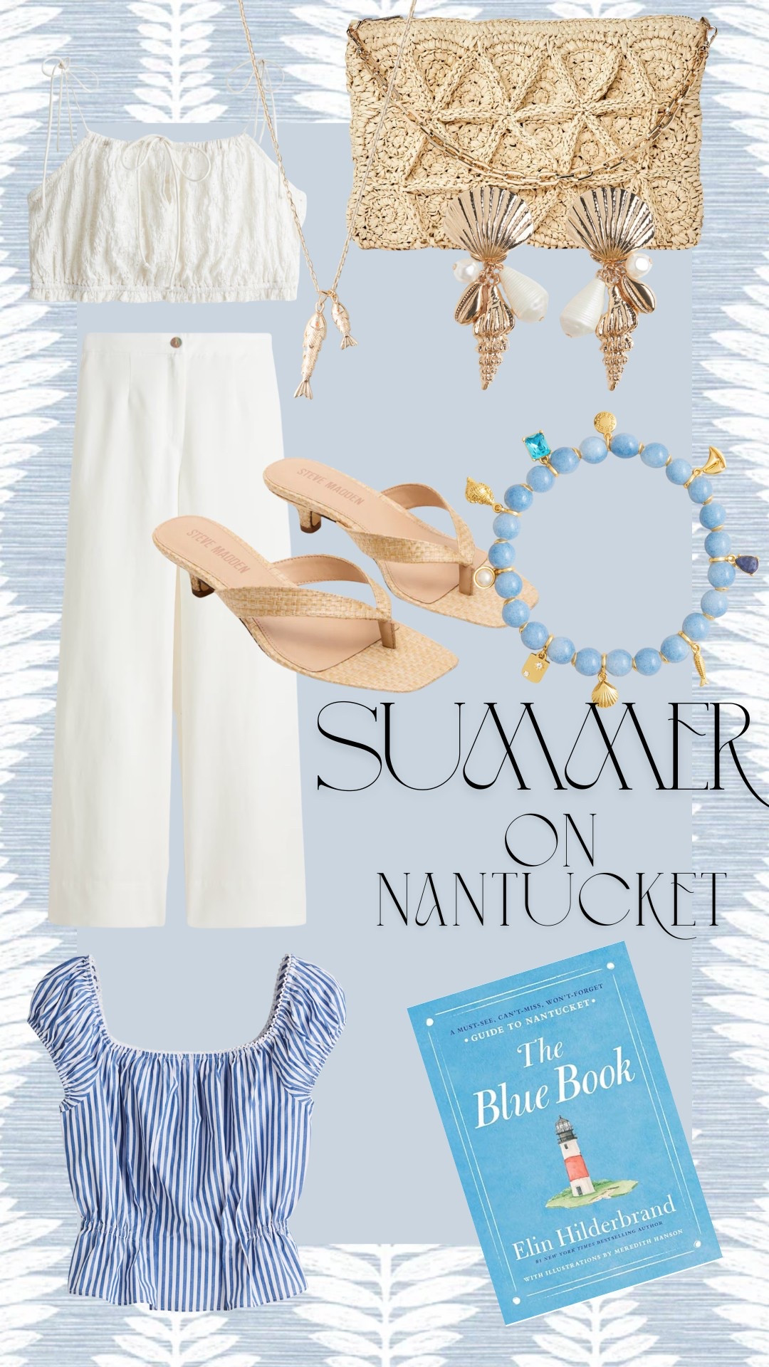 Summer outfit
White styles
White pants
Affordable style
Nantucket
Hamptons
