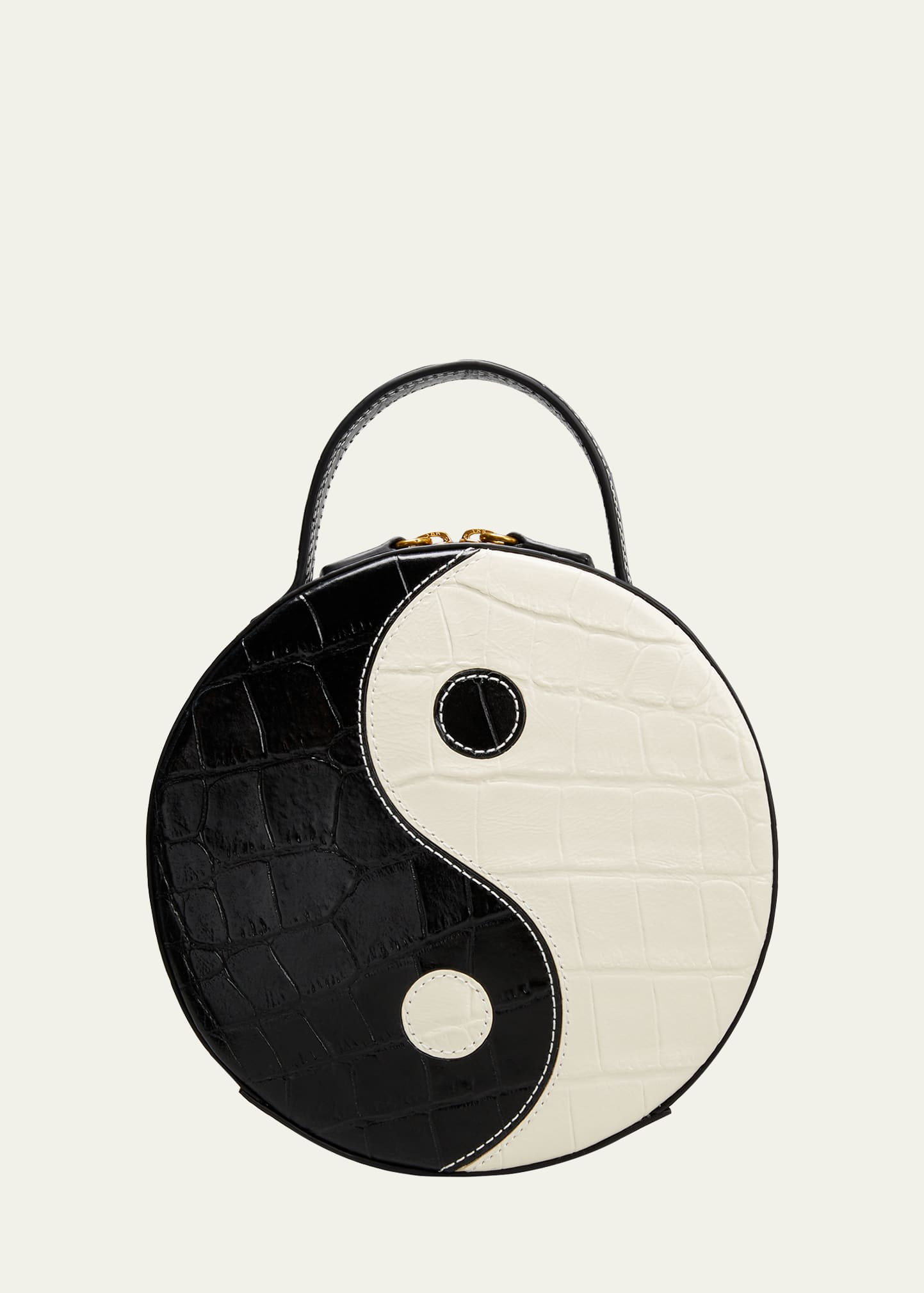 Yin Yang Round Moc-Croc Crossbody Bag | Bergdorf Goodman
