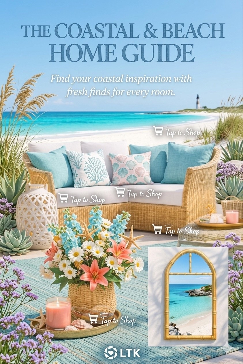 The Summer 2026 Home Decor Edit ✨🌊

Stepping into summer with that effortless coastal energy. 🤍 Get inspired for Summer 2026 with my top picks for a sophisticated, beach-ready home.

From a breathable rattan sectional to these delicate coral & shell motif pillows, these pieces are designed to bring the relaxation of a seaside escape directly to your patio. My absolute favorite is the arched bamboo mirror—it literally feels like a window to a serene cove. 😍 

Shop the look: Tap the icons to shop each piece directly! Everything is linked for you below. 👇 #LTKHome #LTKSummer #LTKCoastalGrandmother #CoastalStyle #CoastalDecor #QuiteLuxury #PatioDecor #SummerDecor #Summer2026 #BeachLiving


#LTKHome #LTKSaleAlert #LTKvlog