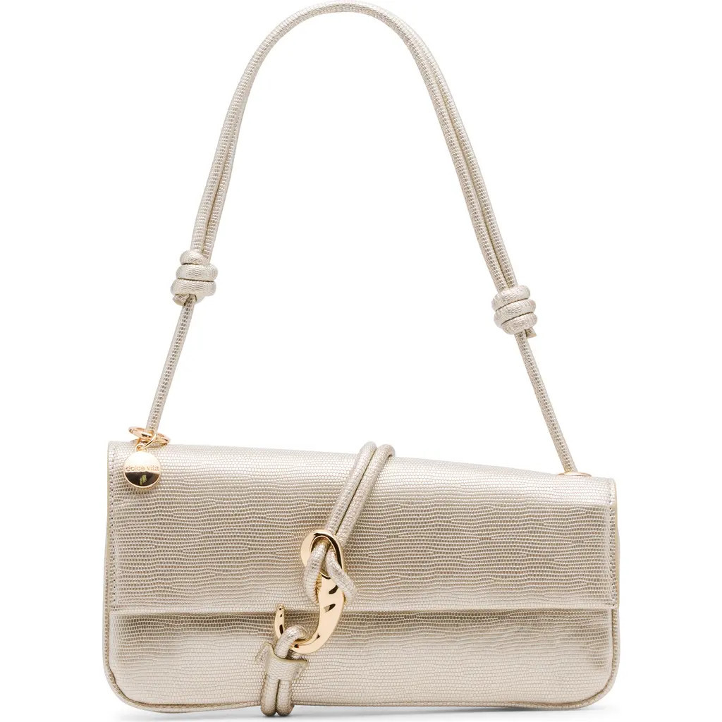Dolce Vita Alice Lizard Embossed Faux Leather Shoulder Bag in Platino at Nordstrom | Nordstrom
